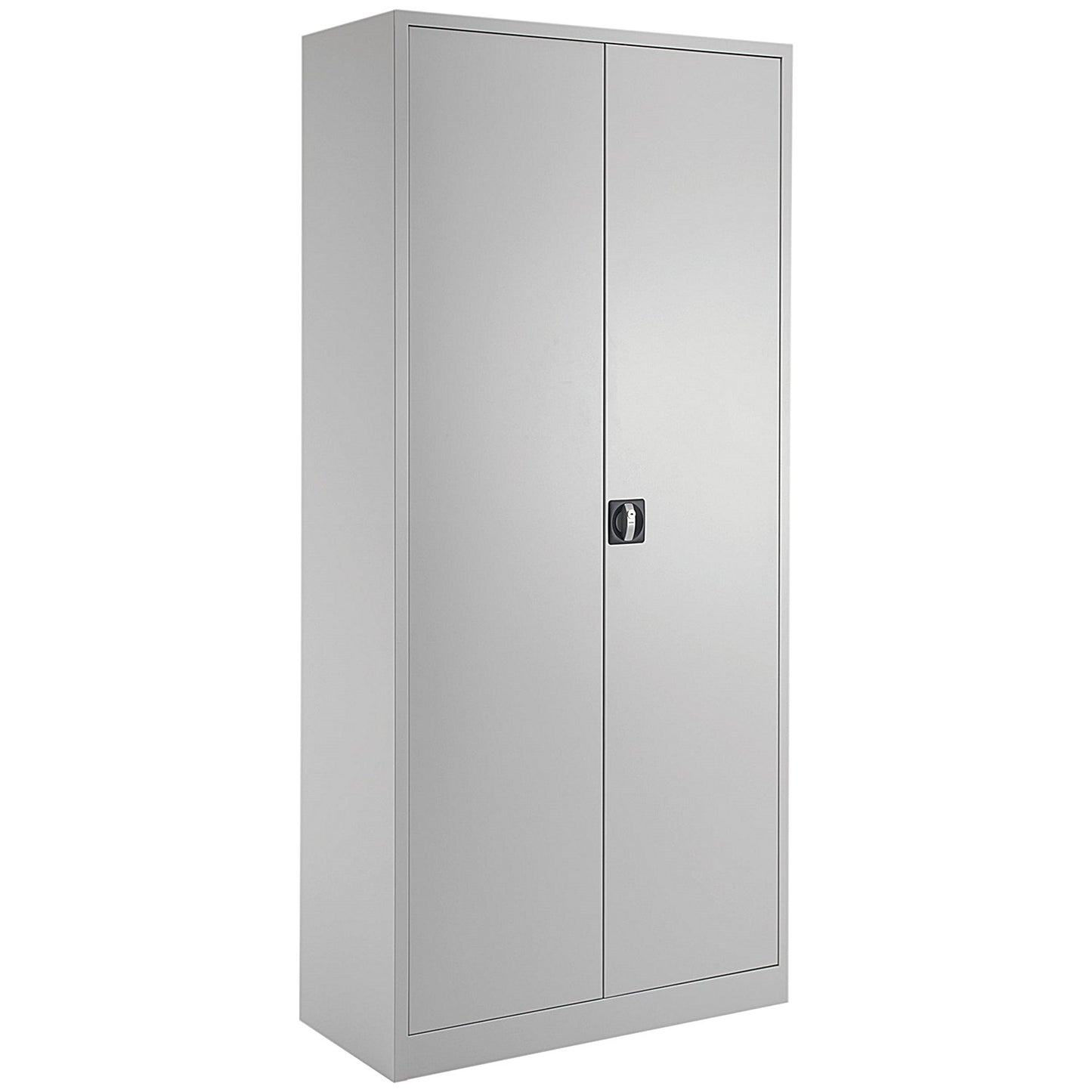 Talos Extra Tall Steel Stationery Cupboard, 4 Shelves, 1950mm High, Grey
