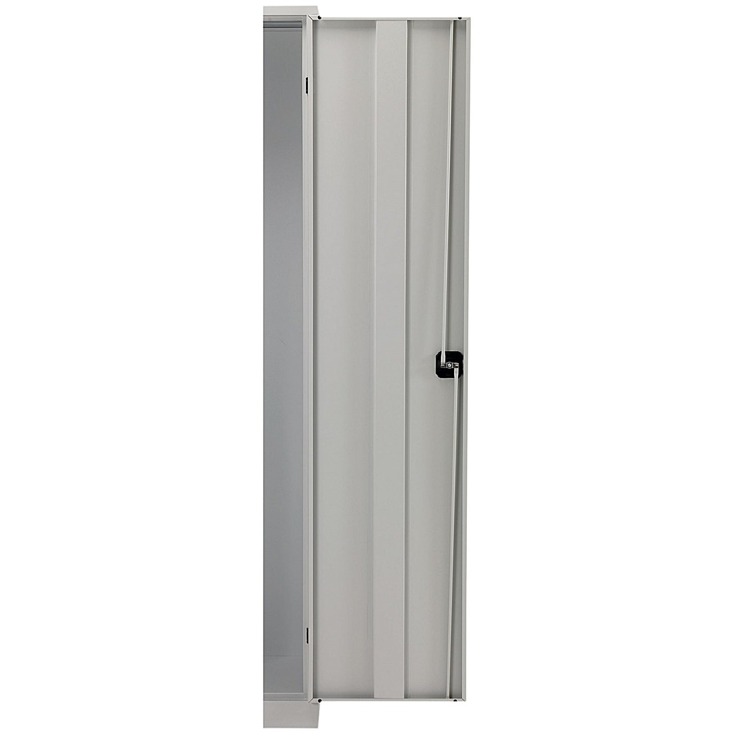 Talos Extra Tall Steel Stationery Cupboard, 4 Shelves, 1950mm High, Grey