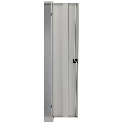 Talos Extra Tall Steel Stationery Cupboard, 4 Shelves, 1950mm High, Grey