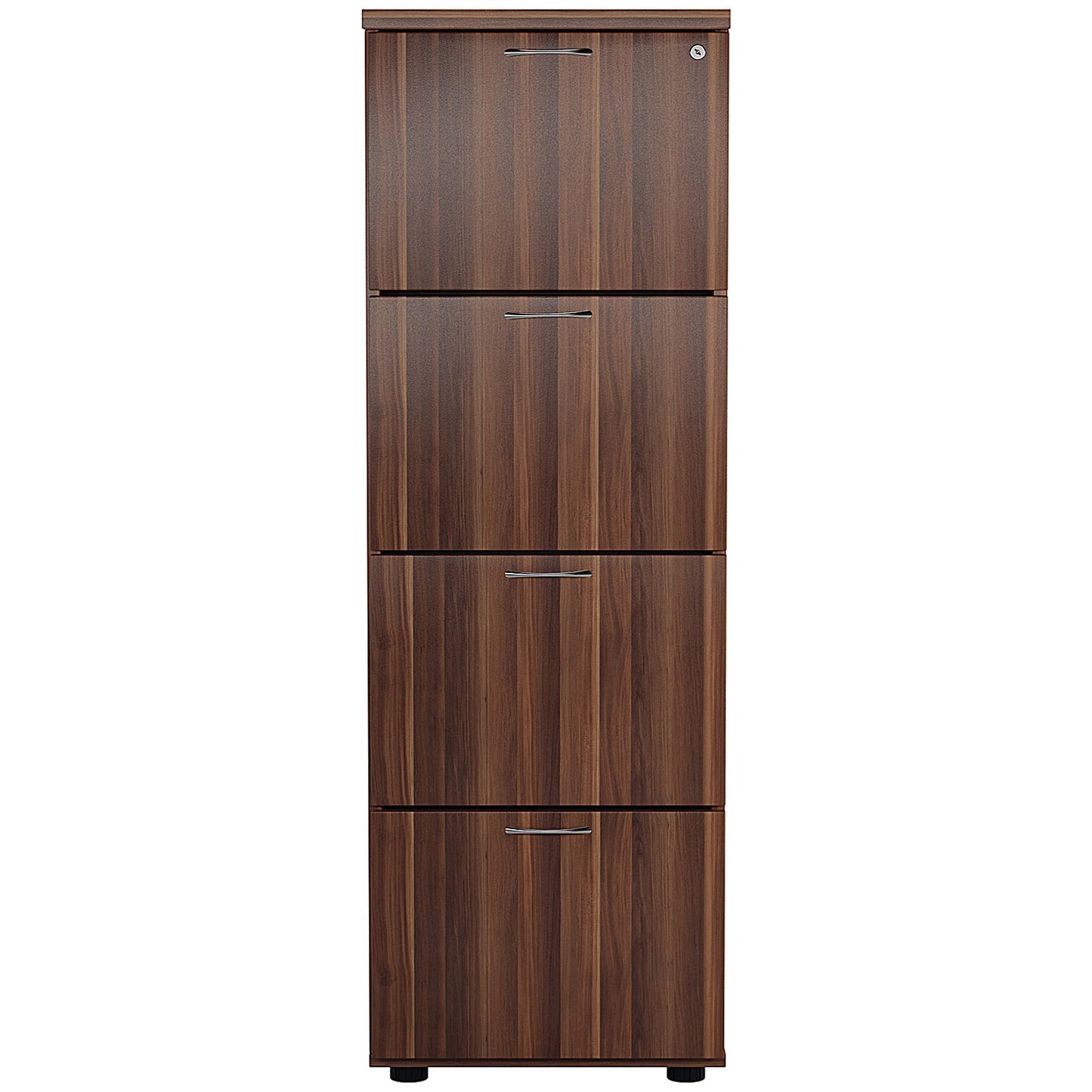 Jemini Foolscap Filing Cabinet, 4 Drawer, Walnut