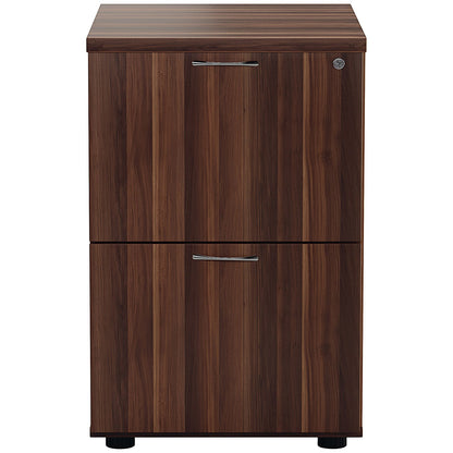 Jemini Foolscap Filing Cabinet, 2 Drawer, Walnut