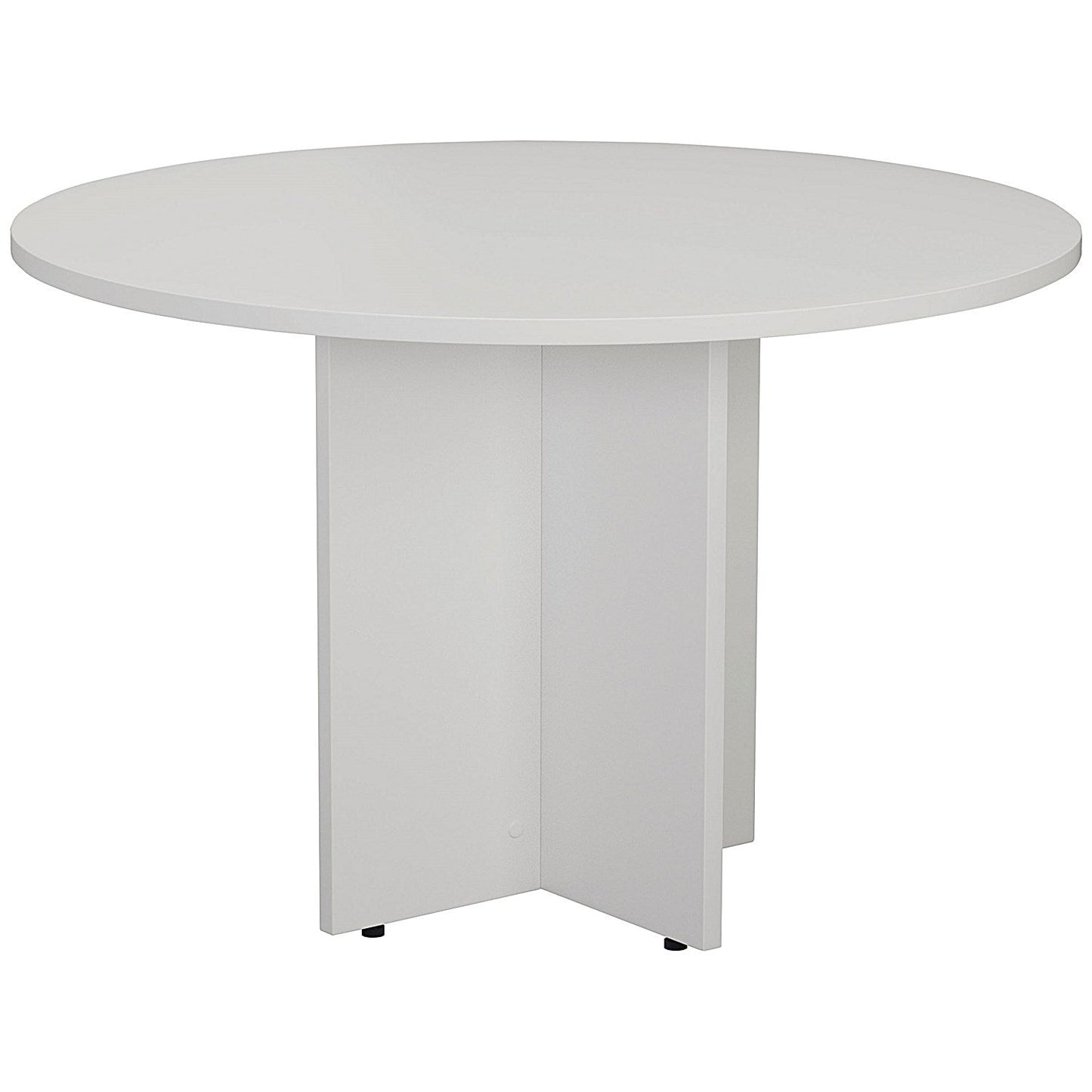 Jemini Round Meeting Table, 1100mm Wide, White