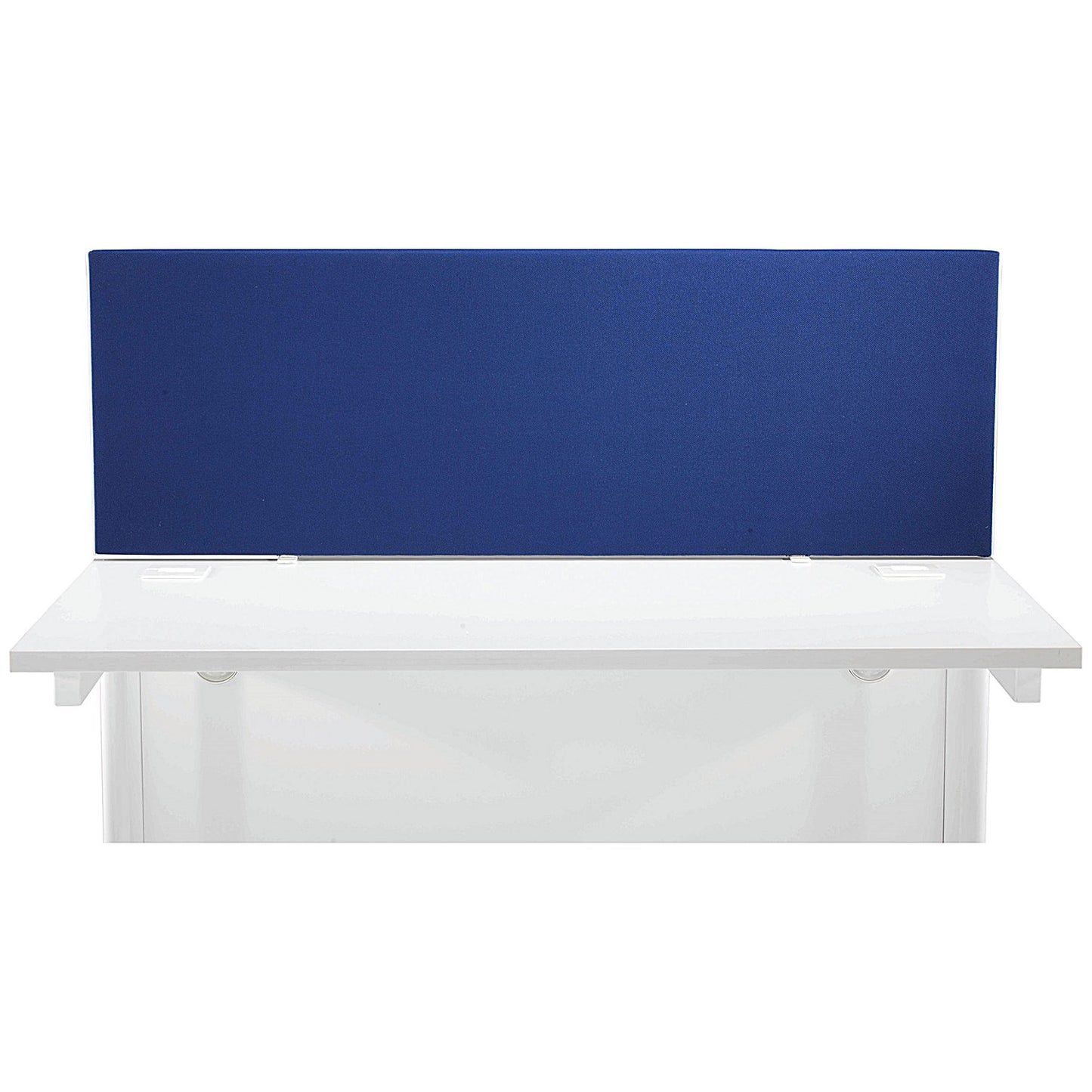 Jemini Straight Desk Mounted Screen, 1200x400mm, Blue