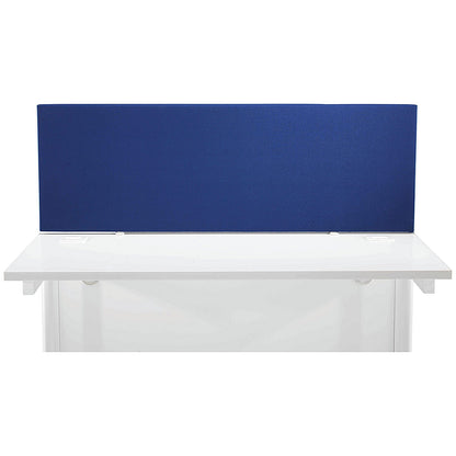Jemini Straight Desk Mounted Screen, 1200x400mm, Blue