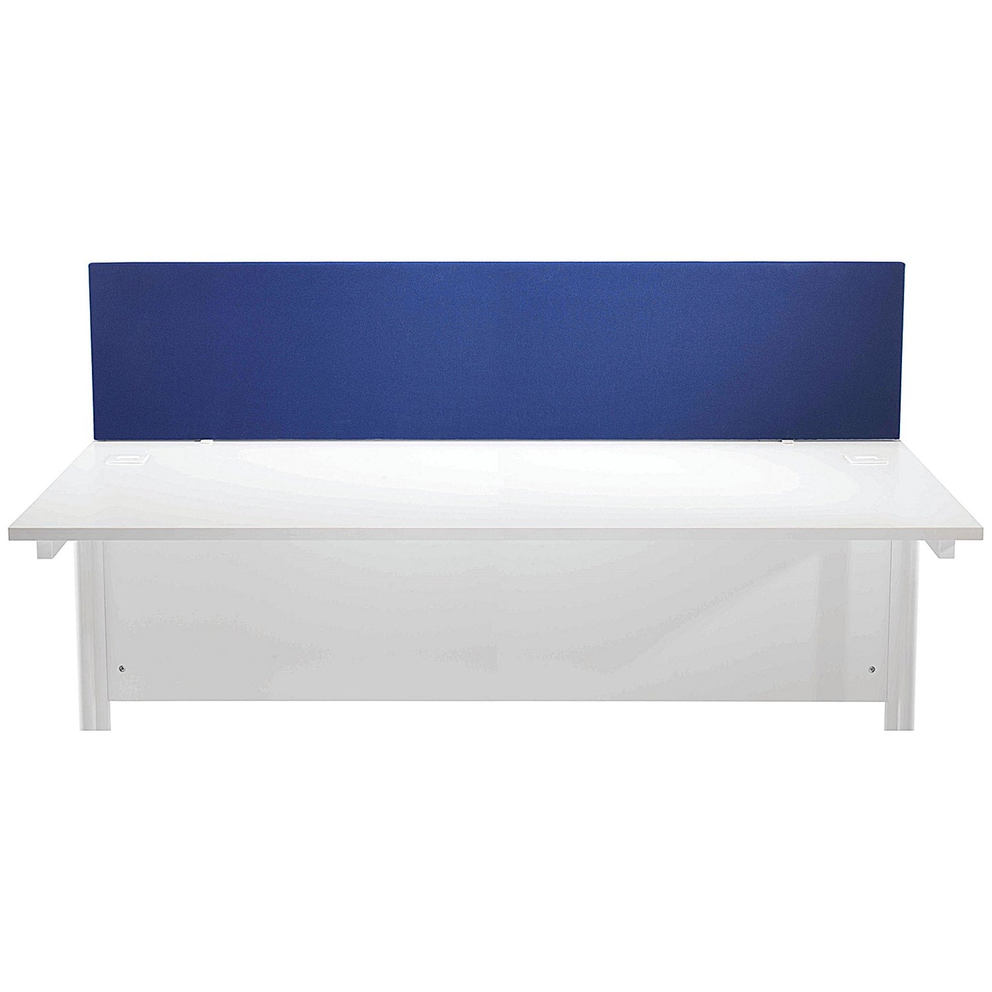 Jemini Straight Desk Mounted Screen, 1800x400mm, Blue