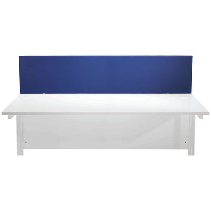 Jemini Straight Desk Mounted Screen, 1800x400mm, Blue