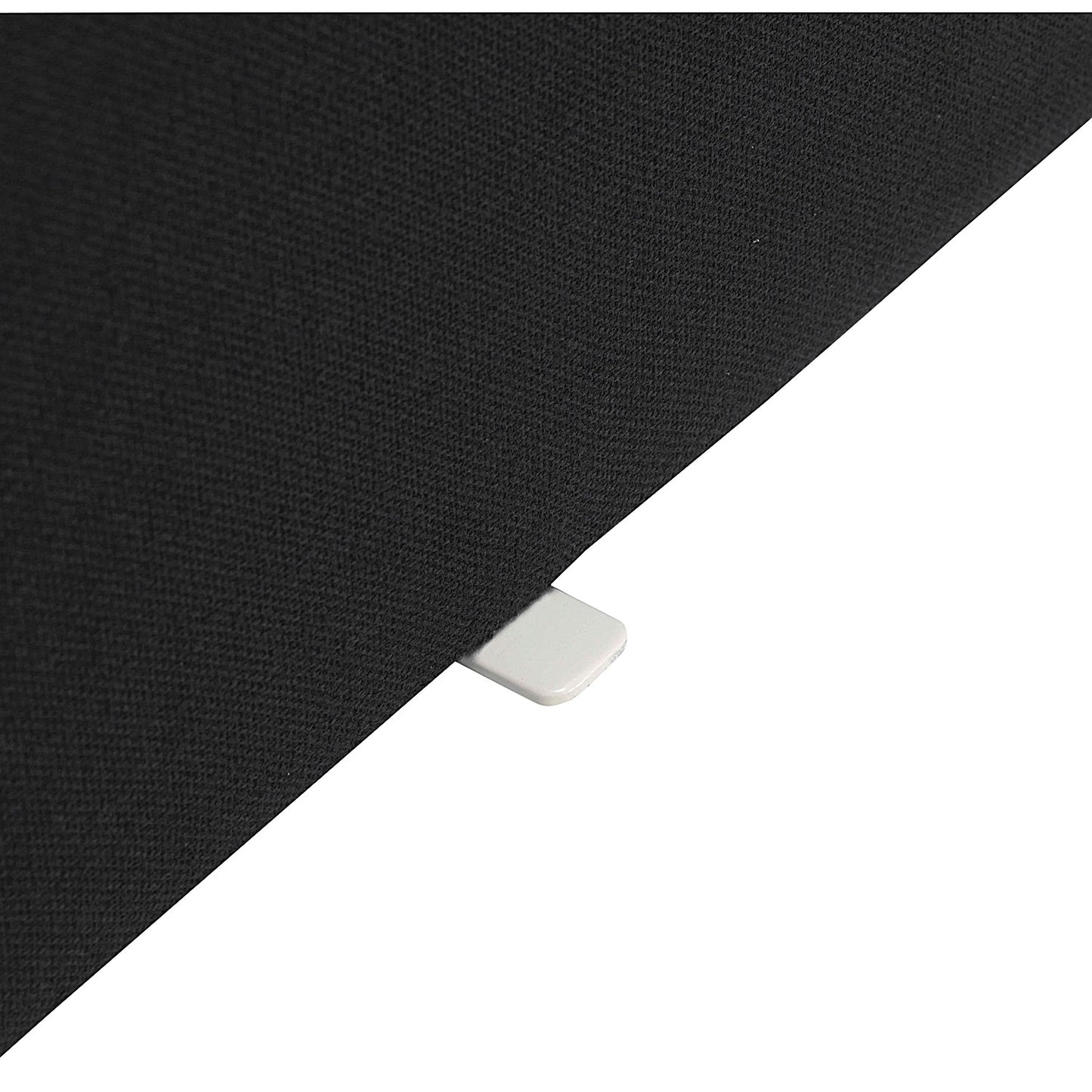 Jemini Straight Desk Mounted Screen, 1200x400mm, Black
