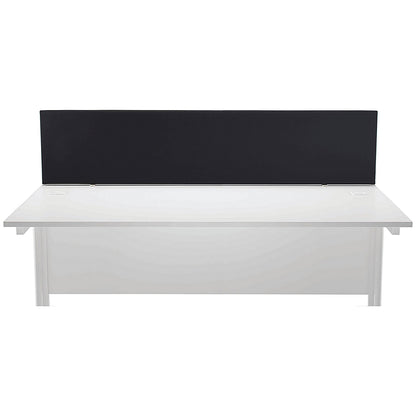 Jemini Straight Desk Mounted Screen, 1800x400mm, Black