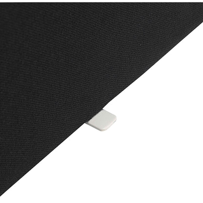 Jemini Straight Desk Mounted Screen, 1800x400mm, Black