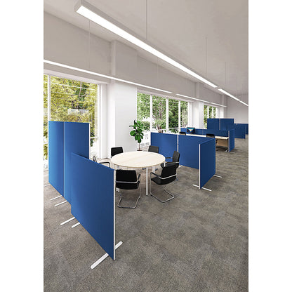 Jemini Floor Standing Screen, 1600x1200mm, Black