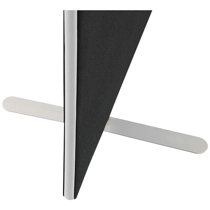 Jemini Floor Standing Screen, 1600x1600mm, Black