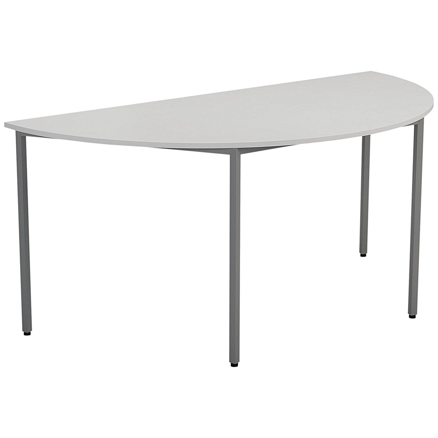 Jemini Semi Circular Multipurpose Table, 1600x800mm, White