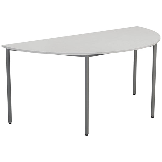Jemini Semi Circular Multipurpose Table, 1600x800mm, White