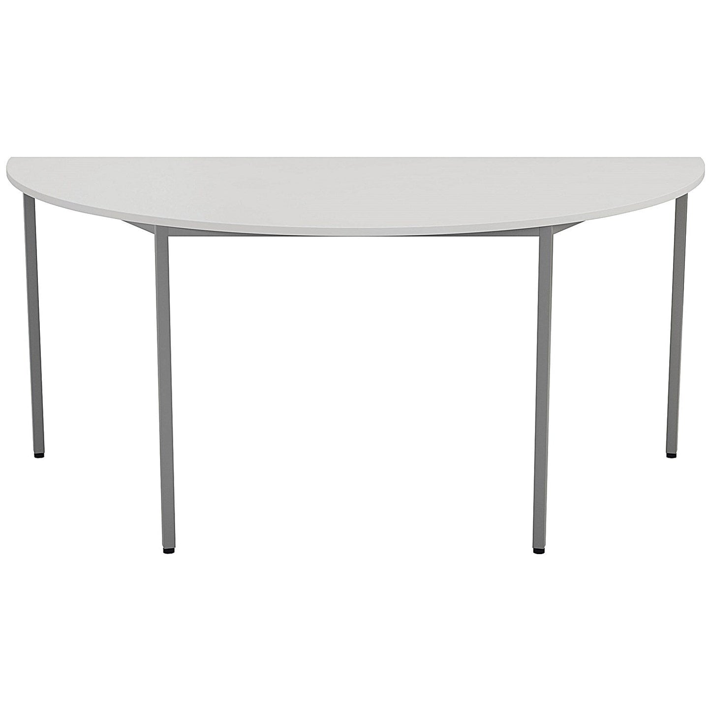 Jemini Semi Circular Multipurpose Table, 1600x800mm, White