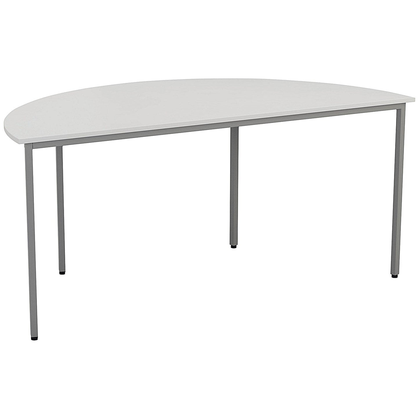 Jemini Semi Circular Multipurpose Table, 1600x800mm, White