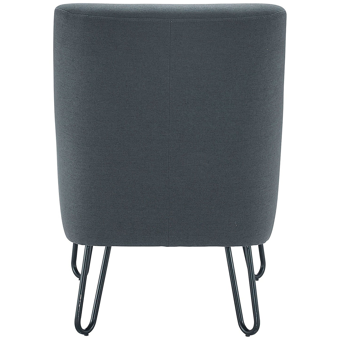 Jemini Reception Hairpin Leg Armchair, Grey