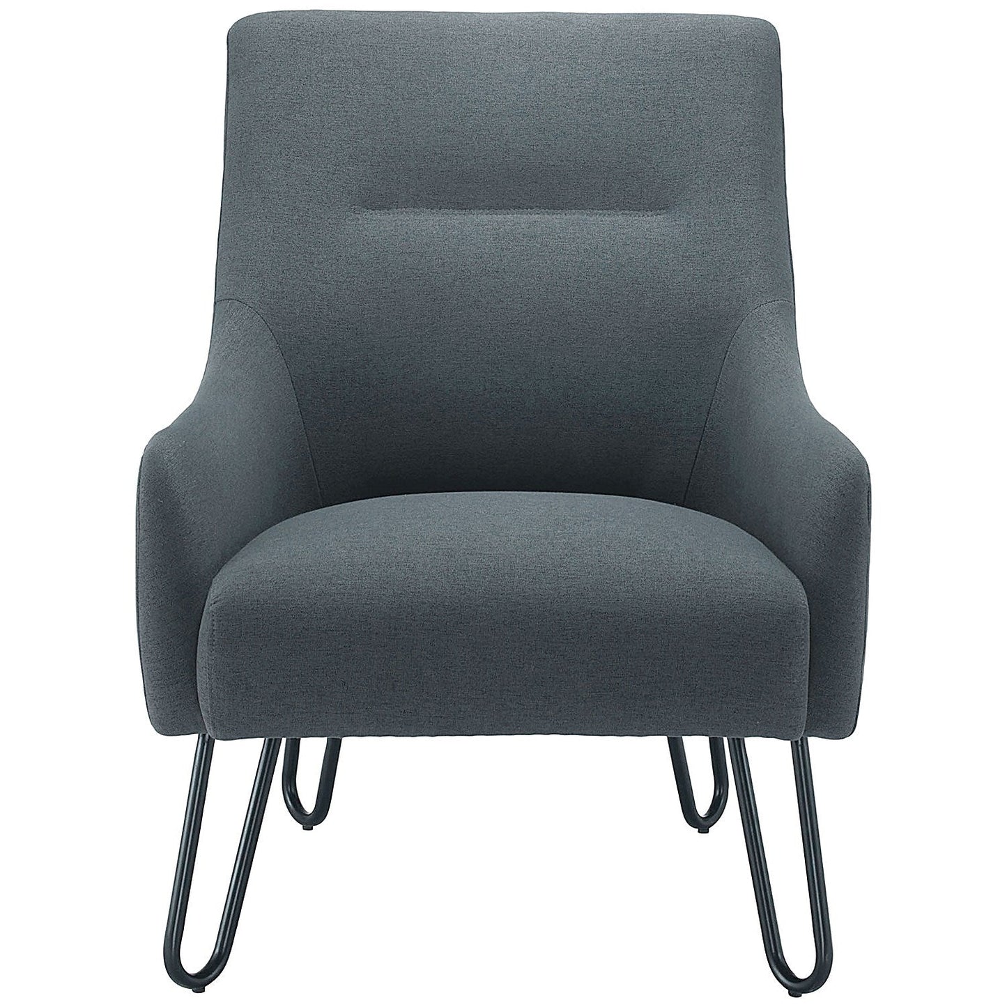 Jemini Reception Hairpin Leg Armchair, Grey
