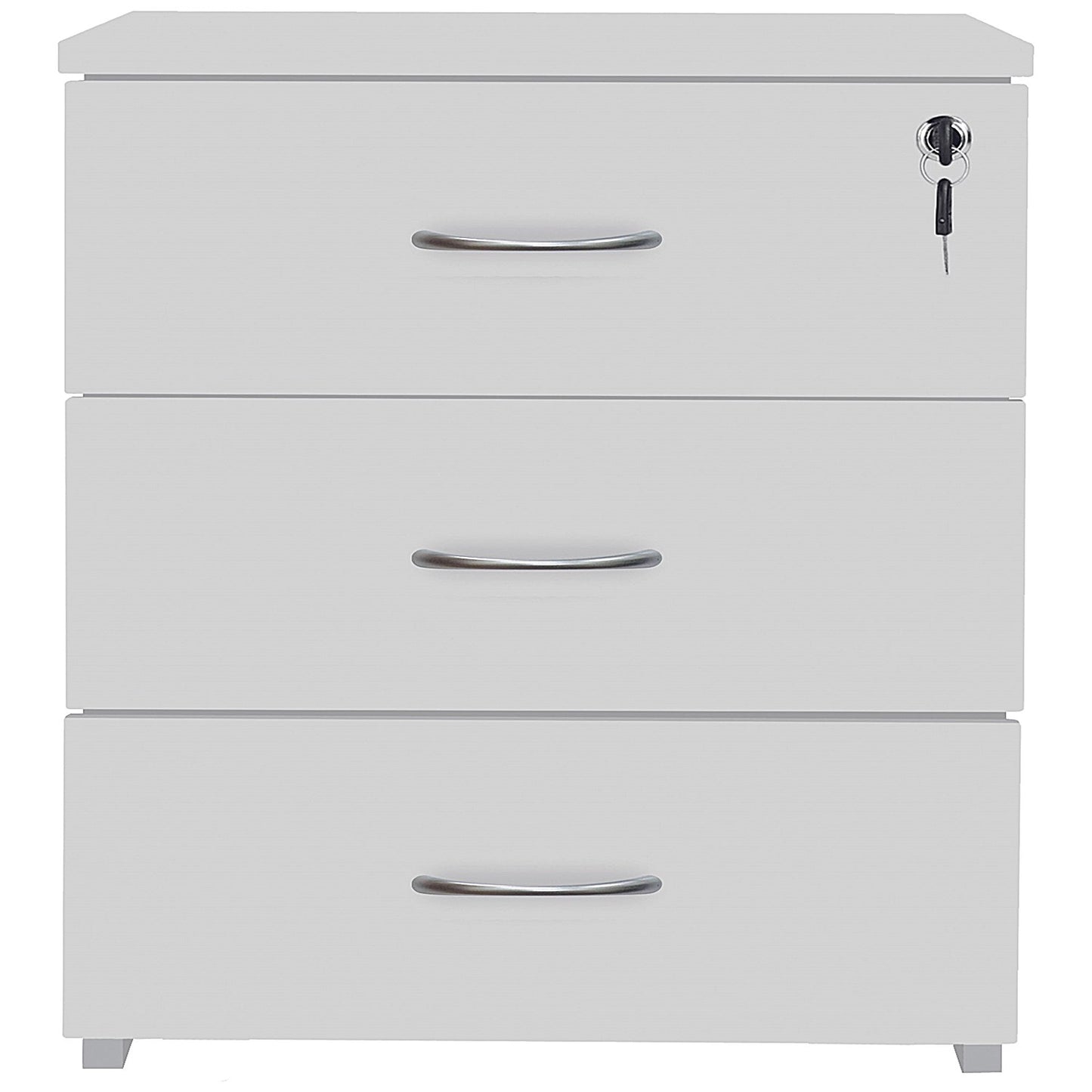 Serrion Eco 18 3 Drawer Mobile Pedestal, White