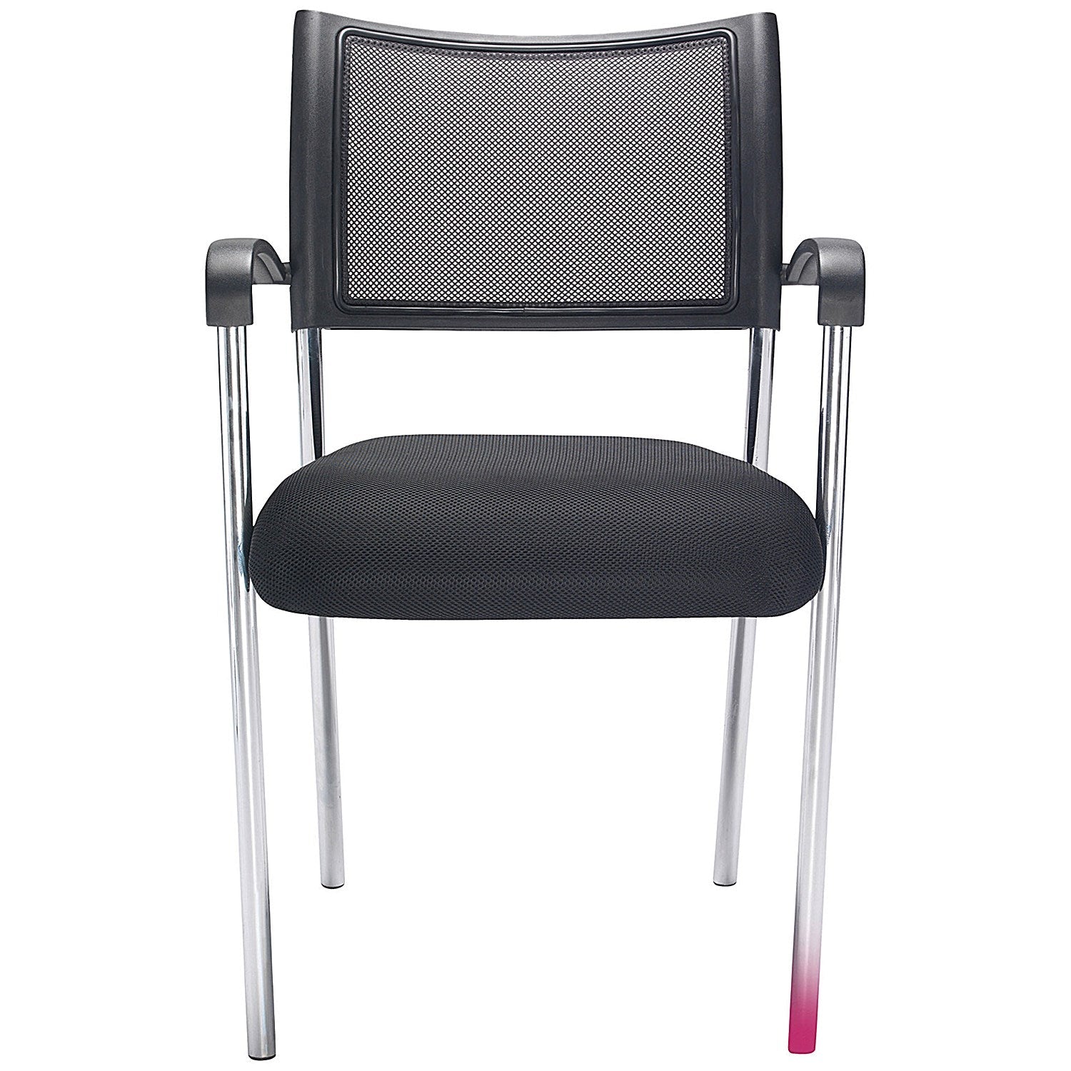 Jemini Jupiter Mesh Back Conference Chair with Arms, Black/Chrome Easy2Order : KF79891