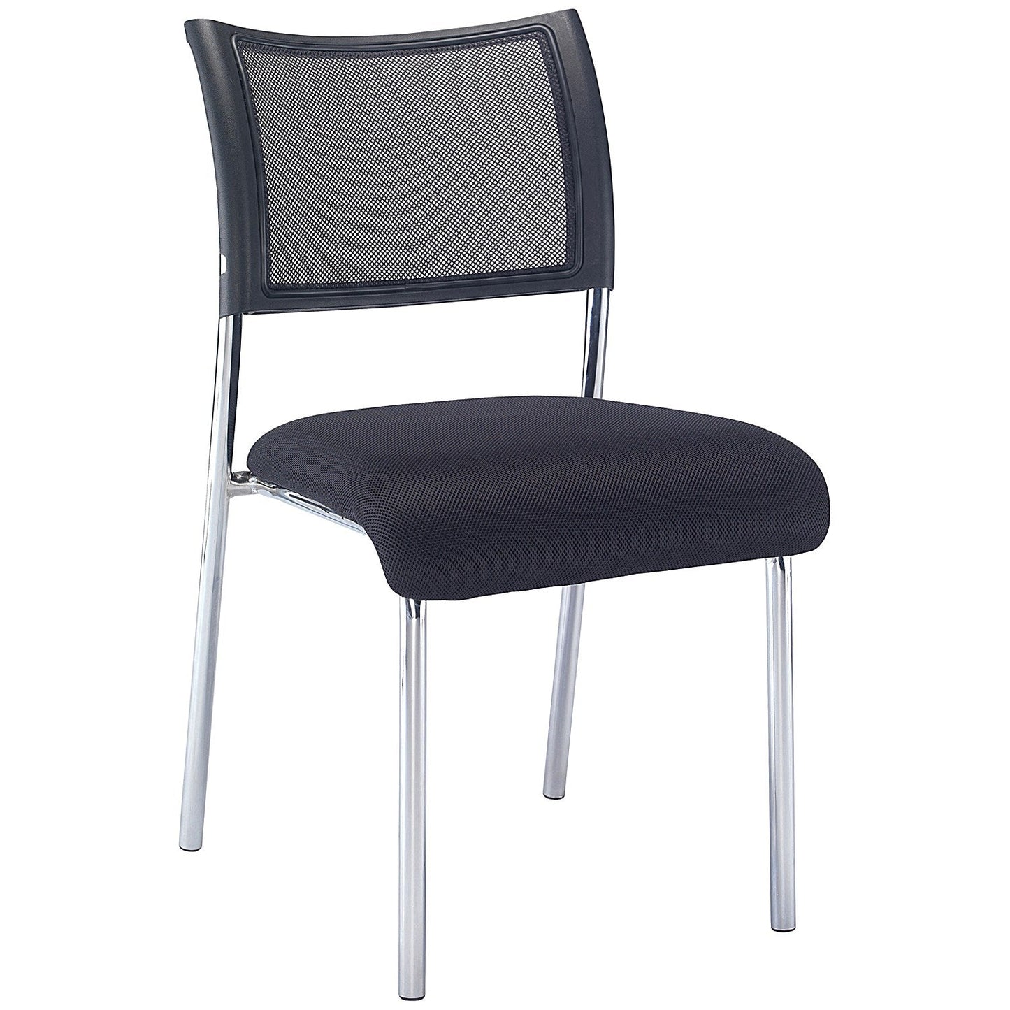 Jemini Jupiter Mesh Back Conference Chair, Black/Chrome