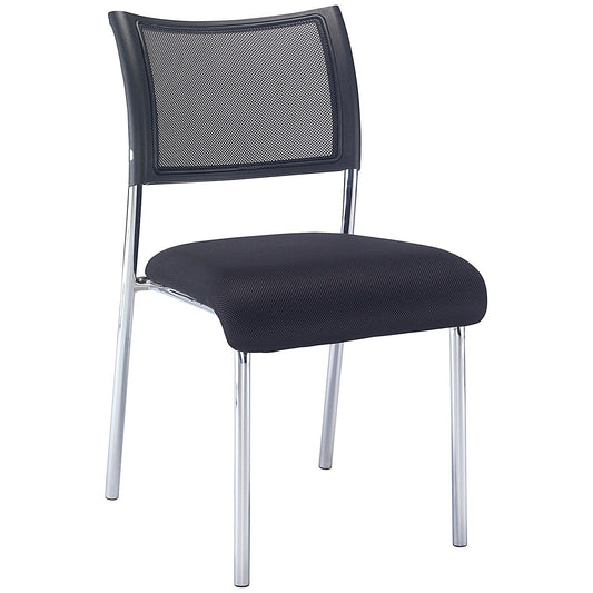 Jemini Jupiter Mesh Back Conference Chair, Black/Chrome