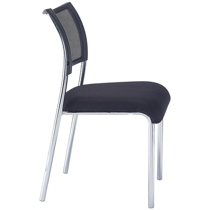 Jemini Jupiter Mesh Back Conference Chair, Black/Chrome