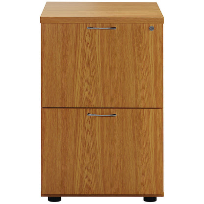 First Foolscap Filing Cabinet, 2 Drawer, Oak