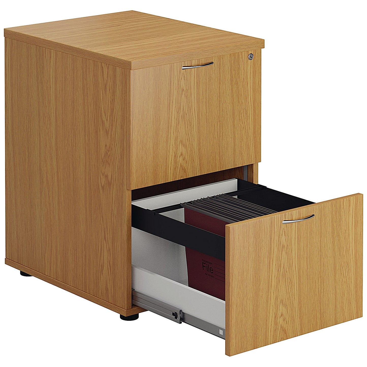 First Foolscap Filing Cabinet, 2 Drawer, Oak