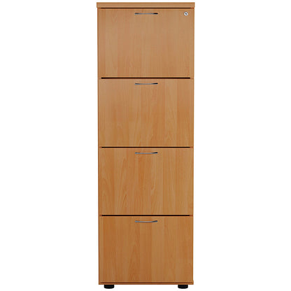First Foolscap Filing Cabinet, 4 Drawer, Beech