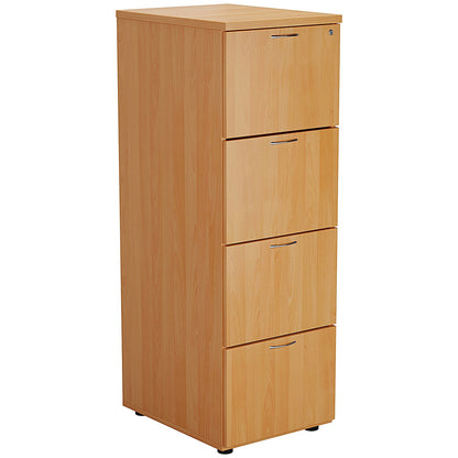 First Foolscap Filing Cabinet, 4 Drawer, Beech