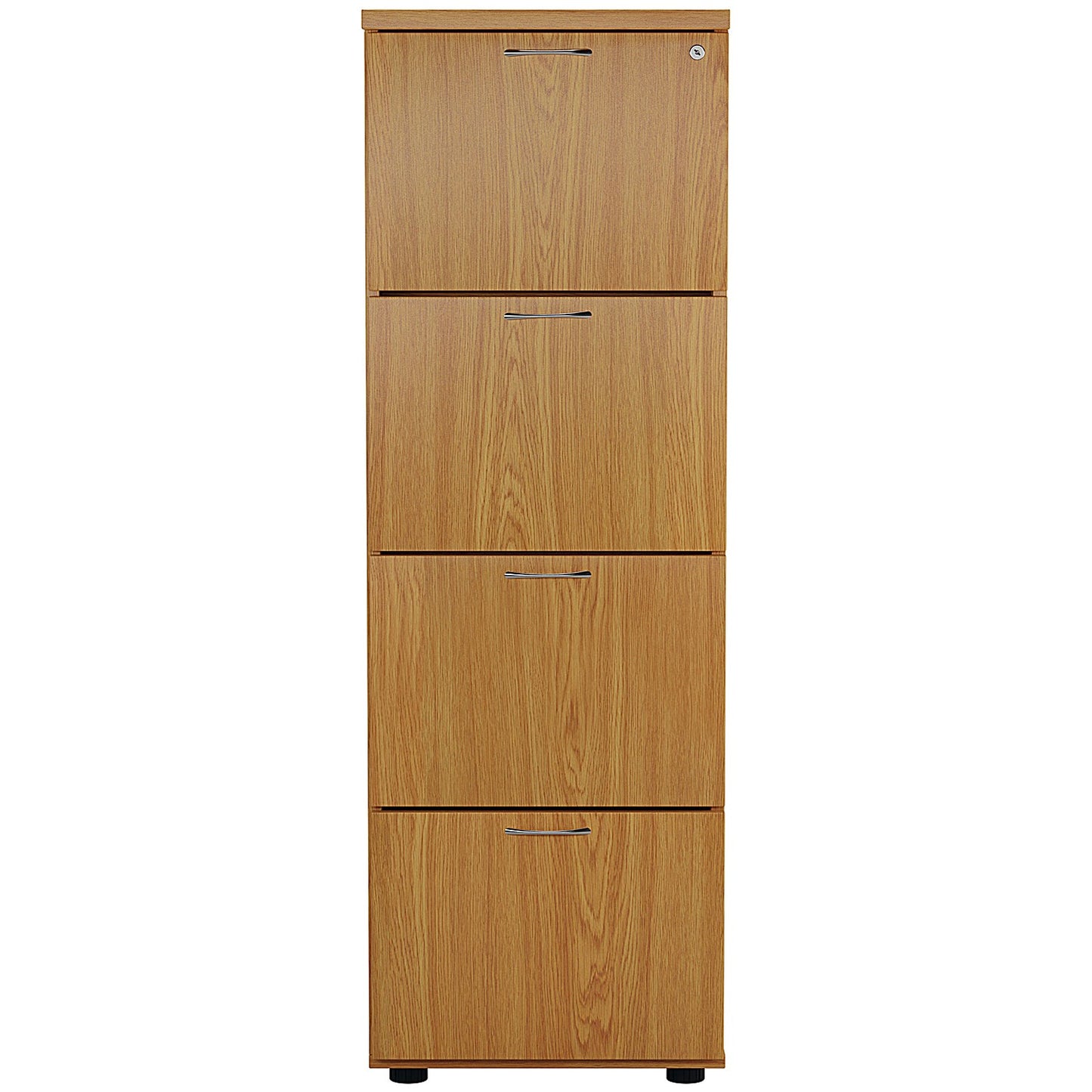First Foolscap Filing Cabinet, 4 Drawer, Oak