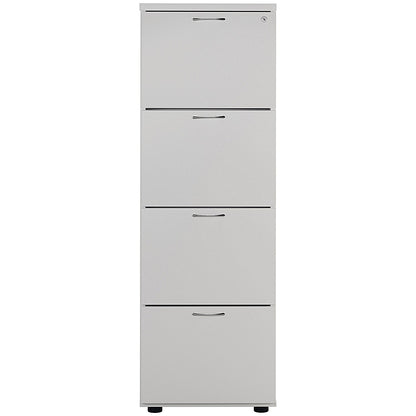First Foolscap Filing Cabinet, 4 Drawer, White