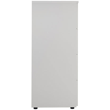 First Foolscap Filing Cabinet, 4 Drawer, White