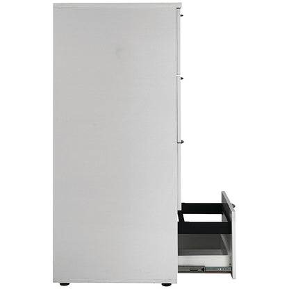 First Foolscap Filing Cabinet, 4 Drawer, White