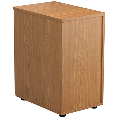 First 3 Drawer Desk High Pedestal, 800mm Deep, Oak