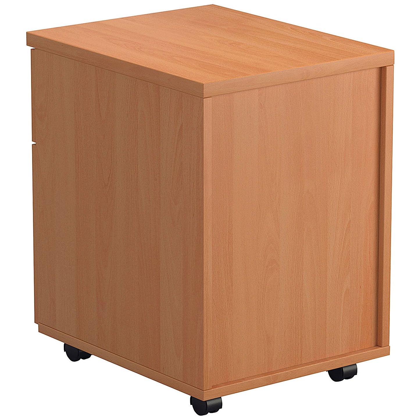 First 2 Drawer Mobile Pedestal, Beech