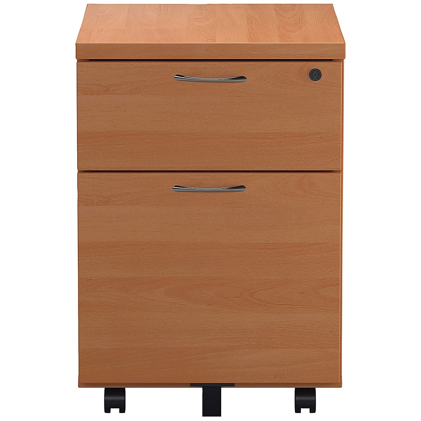 First 2 Drawer Mobile Pedestal, Beech