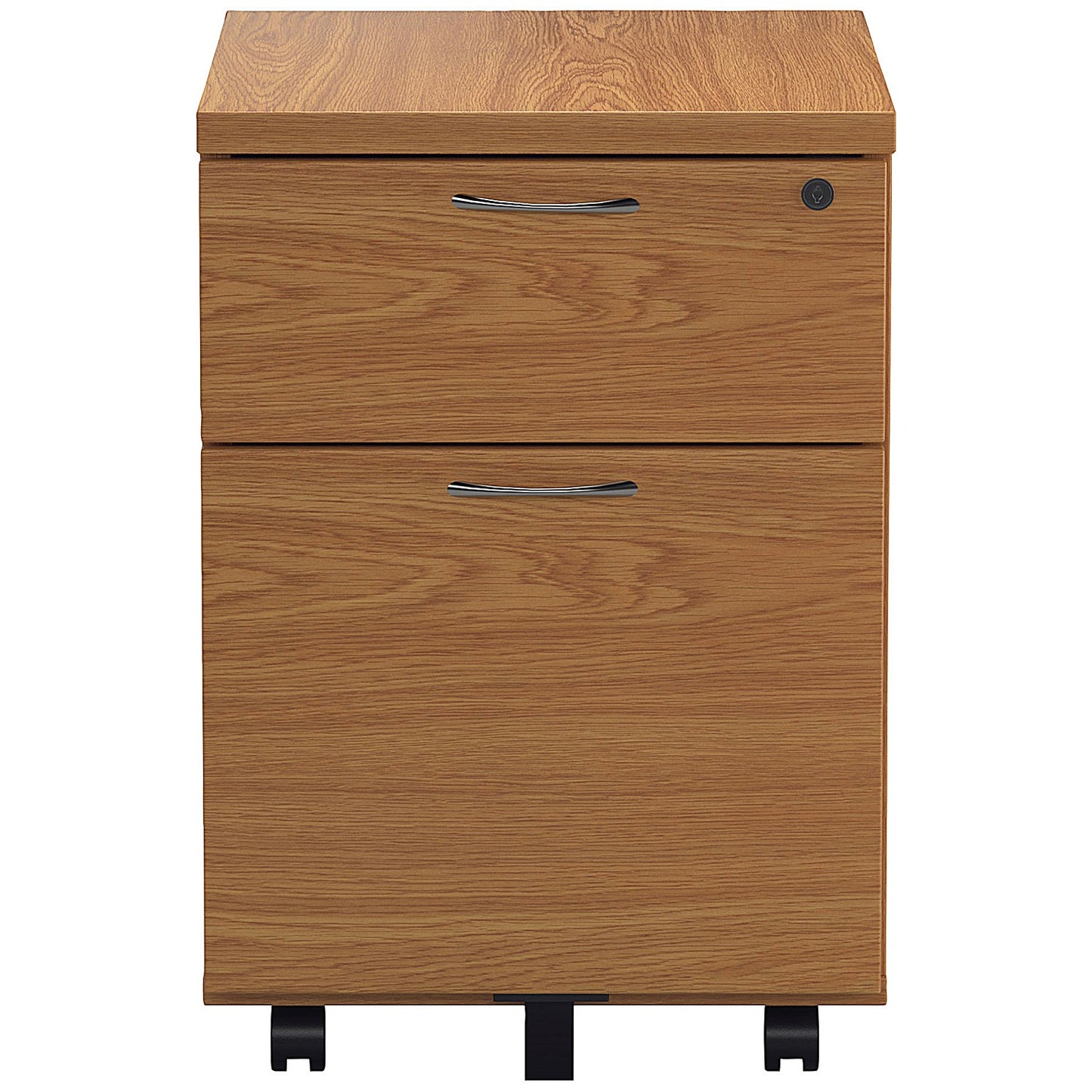 First 2 Drawer Mobile Pedestal, Oak