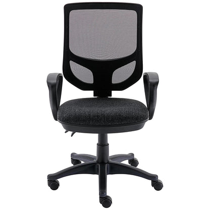 Astin Nesta Mesh Back Operator Chair with Fixed Arms, Charcoal