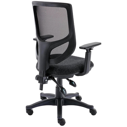 Astin Nesta Mesh Back Operator Chair with Adjustable Arms, Charcoal