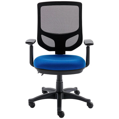 Astin Nesta Mesh Back Operator Chair with Adjustable Arms, Blue