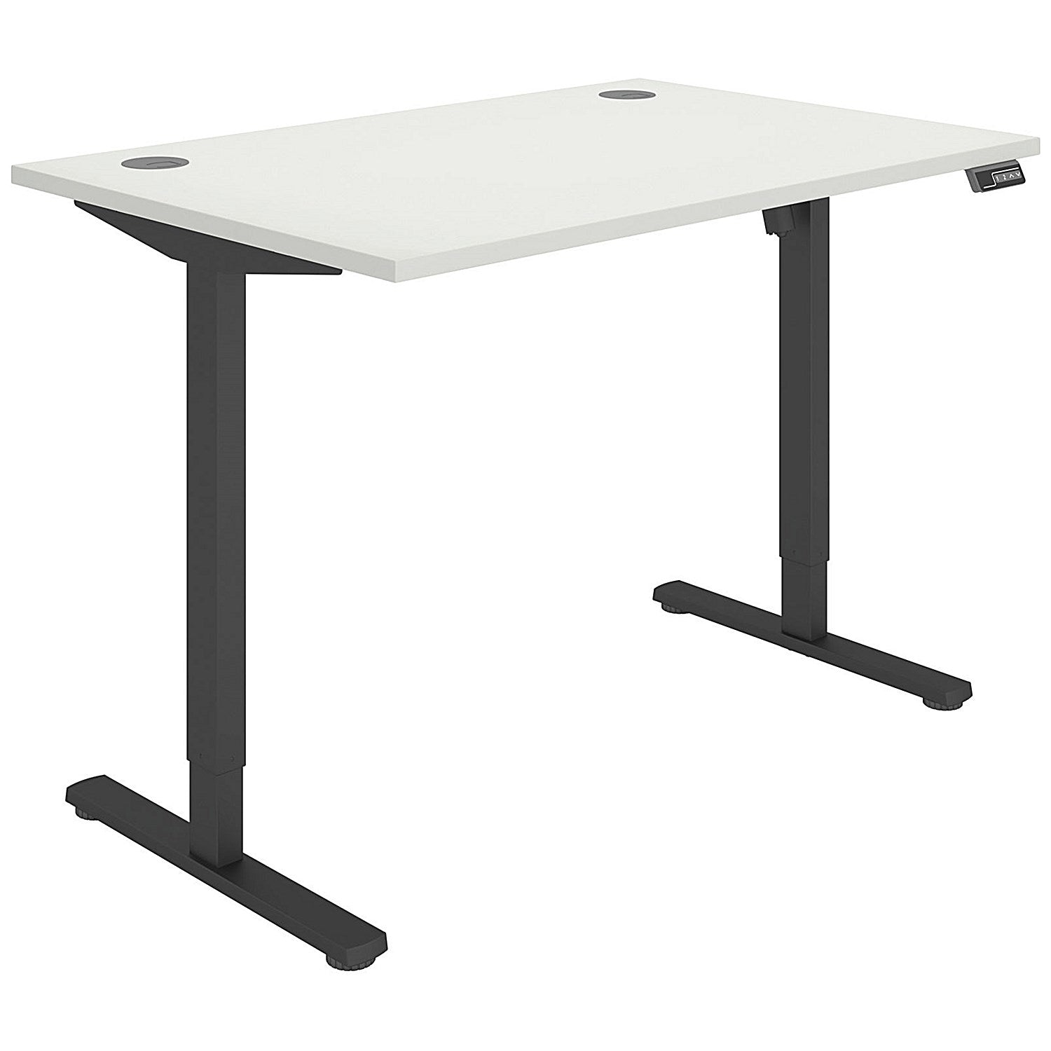 Polaris Single Motor Sit-Stand Desk, Black Leg, 1200mm, White Top Easy2Order : KF800085