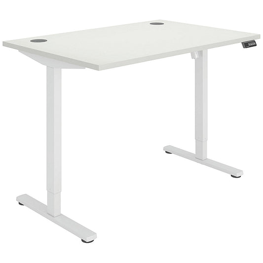Polaris Single Motor Sit-Stand Desk, White Leg, 1200mm, White Top Easy2Order : KF800086