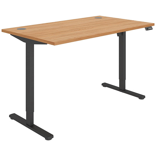 Polaris Single Motor Sit-Stand Desk, Black Leg, 1400mm, Beech Top Easy2Order : KF800088