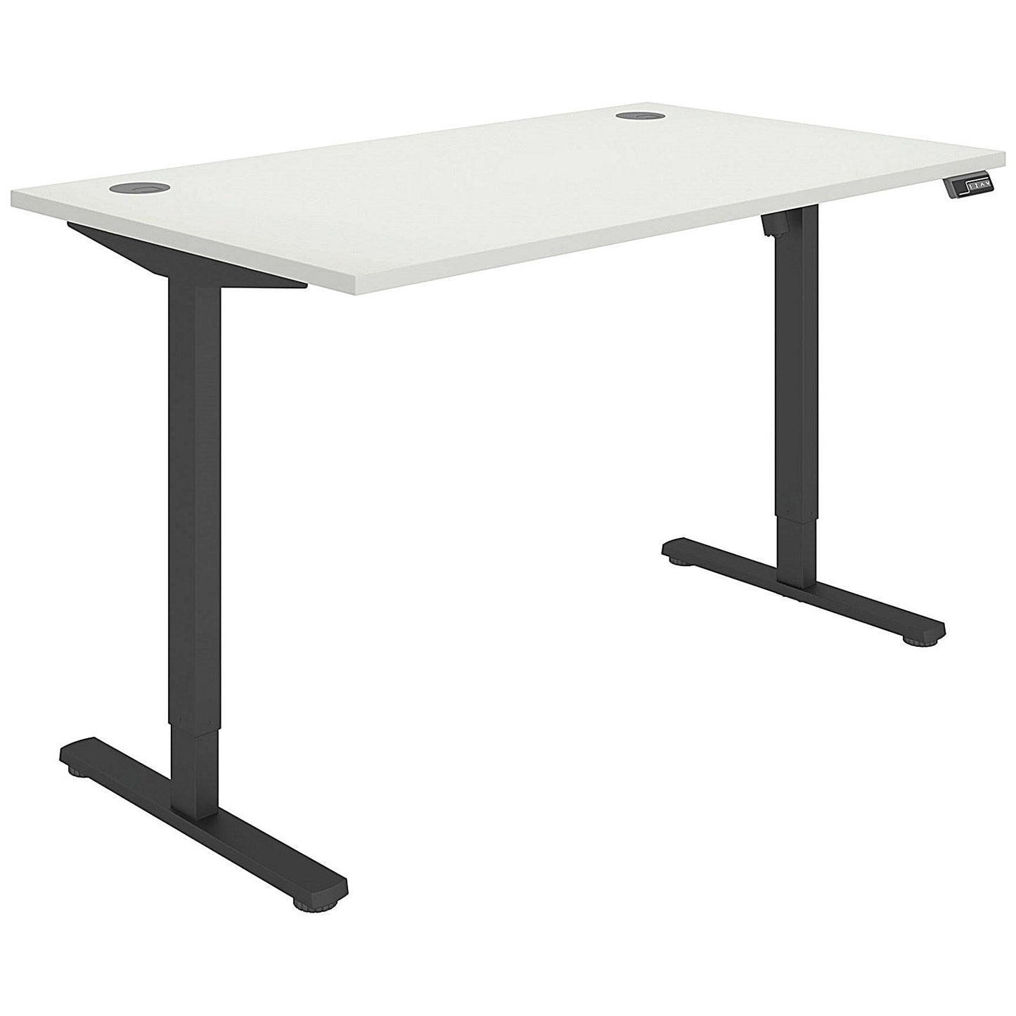 Polaris Single Motor Sit-Stand Desk, Black Leg, 1400mm, White Top Easy2Order : KF800095