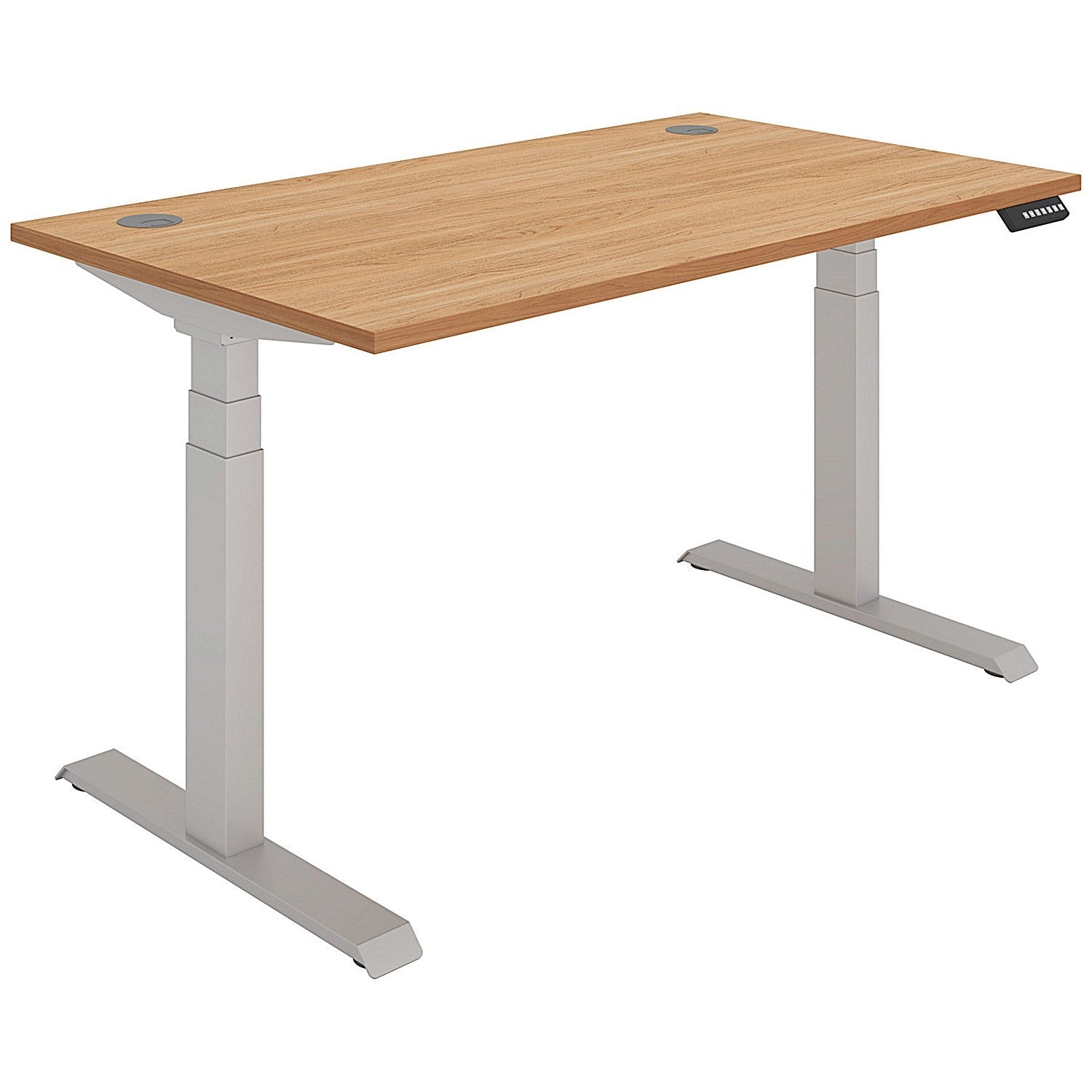Polaris Dual Motor Sit-Stand Desk, Silver Leg, 1400mm, Beech Top Easy2Order : KF800111