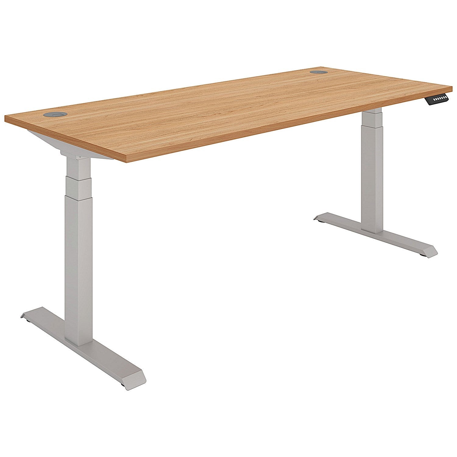Polaris Dual Motor Sit-Stand Desk, Silver Leg, 1800mm, Beech Top Easy2Order : KF800135