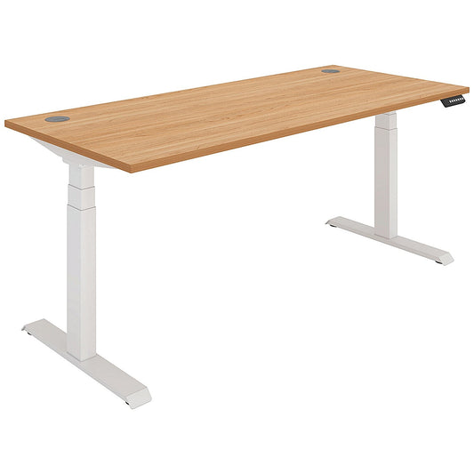Polaris Dual Motor Sit-Stand Desk, White Leg, 1800mm, Beech Top Easy2Order : KF800136