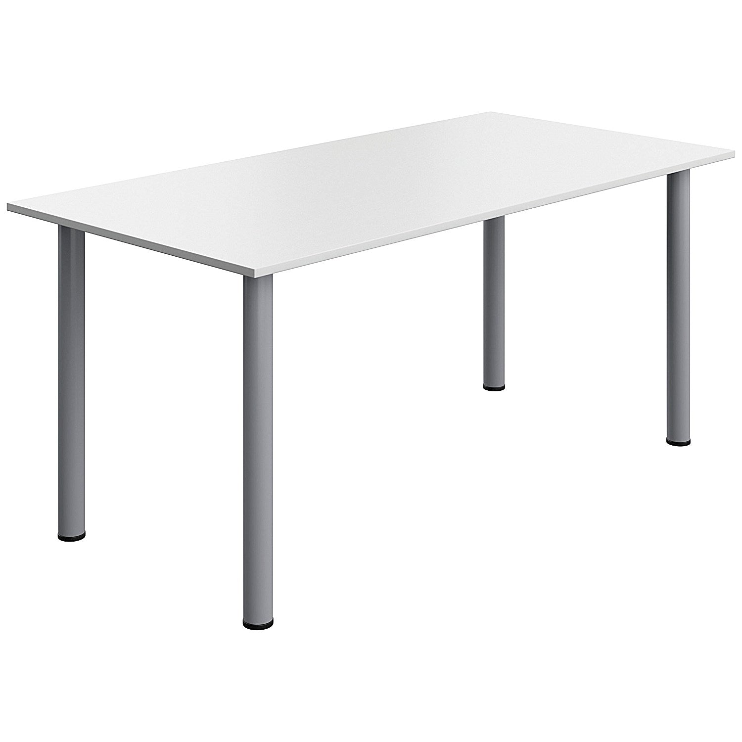 Serrion Pole Leg Rectangular Table, 1600x800mm, White Easy2Order : KF800283