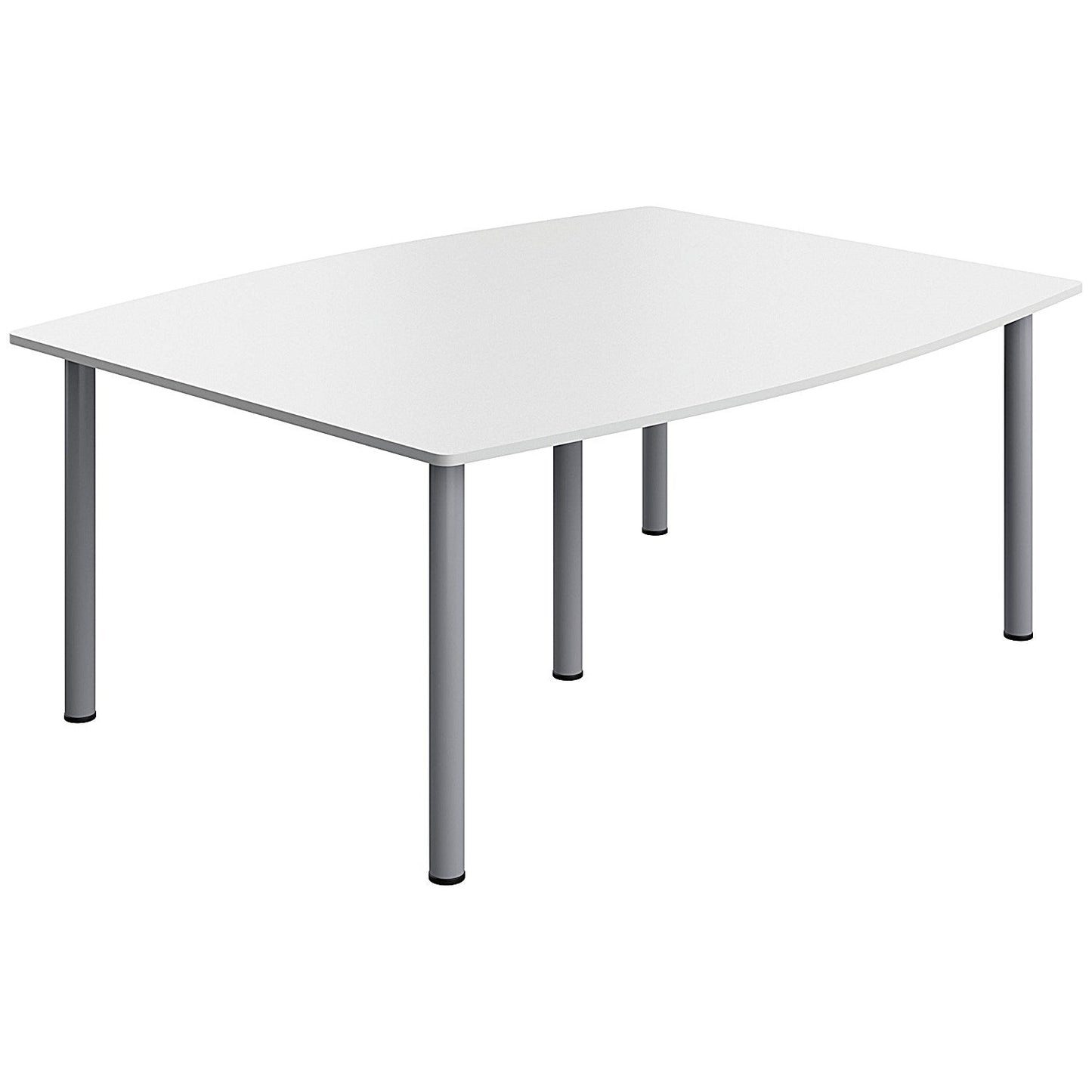 Serrion Pole Leg Barrel Shaped Table, 1800x1200mm, White Easy2Order : KF800285